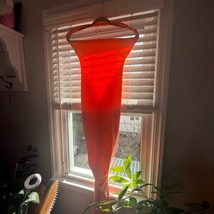 ANTONIO MELANI Orange Backless Dress